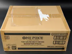 One Piece OP14-EB04 The Azure Sea's Seaven English 12 Booster Box Case Sealed - Image 3