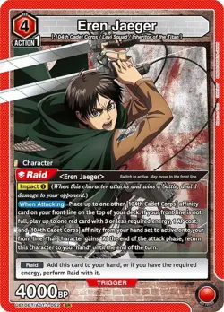 Eren Jaeger Foil - UE10BT/AOT-1-092 NM - Union Arena - Image 1