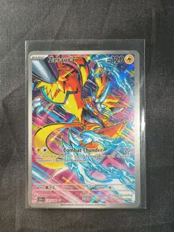 Pokemon TCG Zeraora Stellar Crown Holo Card 151/142 Sv07 - Image 1