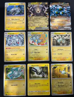 Pokemon TCG Magnemite Evolution Line Lot: 9 Card Collection Set - Image 1