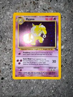 Pokemon TCG Cards Hypno 8/62 Fossil Holo Rare NM - Image 3