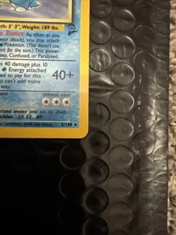 Pokemon TCG Blastoise Holo Unlimited Rare Card 2/130 Base Set 2 Lp - Image 3