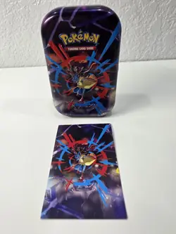 Pokemon Mega Evolution Mini Tin Lucario EMPTY TIN with card - Image 1