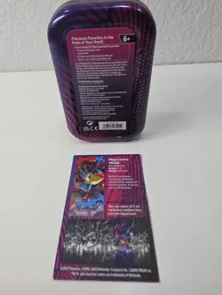 Pokemon Mega Evolution Mini Tin Lucario EMPTY TIN with card - Image 2