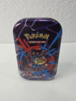 Pokemon Mega Evolution Mini Tin Lucario EMPTY TIN with card - Image 3