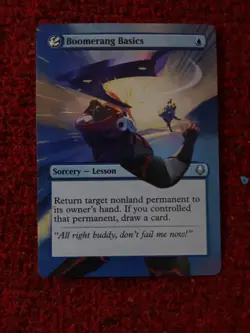 Boomerang Basics MTG Avatar The Last Airbender Hand Painted Extended Altered Art - Image 2