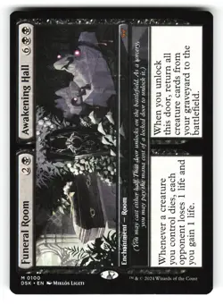 Funeral Room // Awakening Hall #100 (NM) (Non-Foil) (M) (DSK) Magic MTG - Image 1