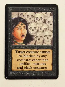 Fear Alpha MP MTG Magic the Gathering - Image 1