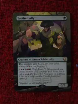 Earthen Ally MTG Avatar: The Last Airbender Hand Painted Borderless Altered Art - Image 2