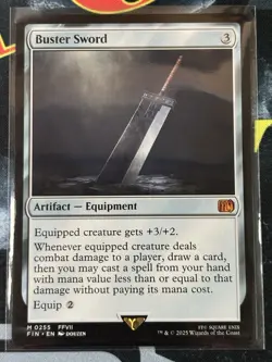 Buster Sword #0255 Mythic Final Fantasy Magic The Gathering - Image 1