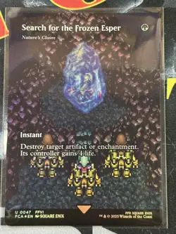 Search for the Frozen Esper Nature's Claim FOIL FCA #0047 Final Fantasy MTG - Image 1