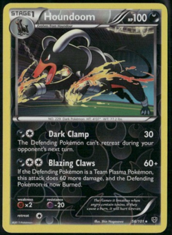 Houndoom 56/101 | Mint/Near Mint | Reverse Holo | Plasma Blast Pokemon TCG - Image 1
