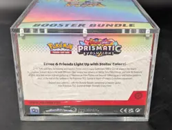 Pokemon SV8.5 Prismatic Evolutions Sealed Booster Bundle Display W/Acrylic Case - Image 3
