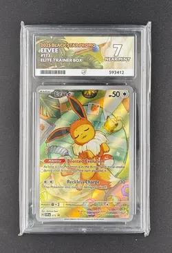 Pokemon TCG Eevee Prismatic Evolutions Promo SVP173 ACE7 - Image 1