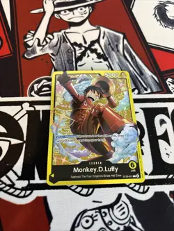 One Piece - ST29 Monkey.D.Luffy 001 Leader Gold Foil Promo - Image 1