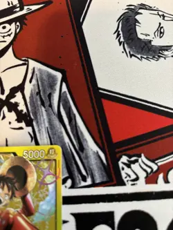 One Piece - ST29 Monkey.D.Luffy 001 Leader Gold Foil Promo - Image 4