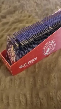48 One Piece CCG The Azure Sea's Seven Sleeved Booster Packs in Display. - Image 2