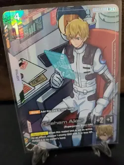 [ENGLISH] Gundam Card Game Graham Aker GD03-098 R+ Alt Art Foil - Image 1