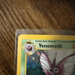 1999 Pokemon Venomoth Holo Rare 1st Edition Jungle 13/64 Card - Image 2