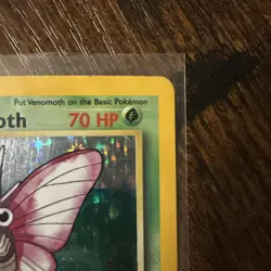 1999 Pokemon Venomoth Holo Rare 1st Edition Jungle 13/64 Card - Image 3