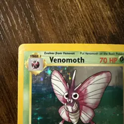1999 Pokemon Venomoth Holo Rare 1st Edition Jungle 13/64 Card - Image 4