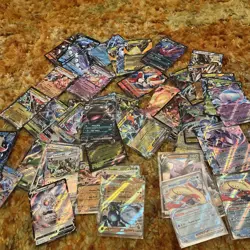 Pokemon Card V EX VSTAR VMAX Radiant Lot 100 Cards - Image 1