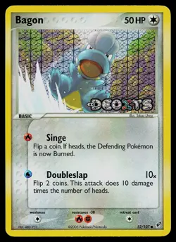 Pokemon Card - Bagon Deoxys 52/107 Common Reverse Holo Stamped - Image 1
