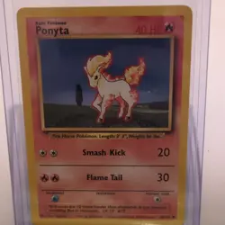 Pokemon Ponyta Base Set 60/102 Regular Common 40 HP English TCG Card - Image 1