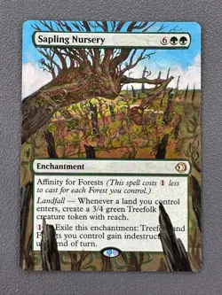 Sapling Nursery MTG Lorwyn Eclipsed Hand Painted Borderless Extended Altered Art - Image 1