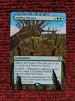 Sapling Nursery MTG Lorwyn Eclipsed Hand Painted Borderless Extended Altered Art - Image 2