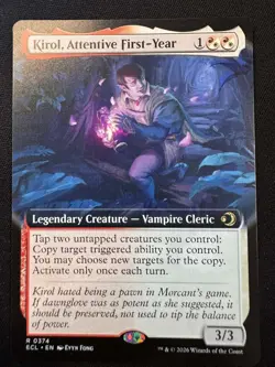 Kirol, Attentive First-Year, Extended Art, Lorwyn Eclipsed, Magic MTG NM - Image 1