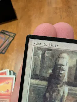Dust to Dust Magic The Gathering 1994 Drew Tucker MTG The Dark - Image 2