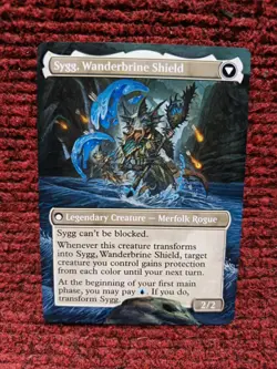Sygg, Wanderwine Wisdom MTG Lorwyn Eclipsed Hand Painted Borderless Altered Art - Image 3