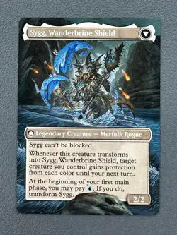 Sygg, Wanderwine Wisdom MTG Lorwyn Eclipsed Hand Painted Borderless Altered Art - Image 4