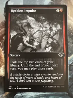 1x Reckless Impulse Innistrad Double Feature #441 NM MTG Magic the Gathering x1 - Image 1