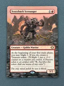 Scuzzback Scrounger MTG Lorwyn Eclipsed Hand Painted Borderless Full Altered Art - Image 1