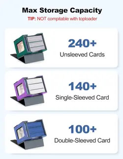 MTG Commander Deck Box with Display and Dice Tray, Holds 100+ Double-sleeved Car - Image 3