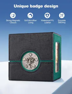 MTG Commander Deck Box with Display and Dice Tray, Holds 100+ Double-sleeved Car - Image 5