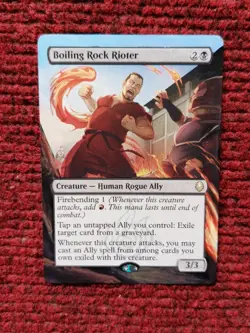 Boiling Rock Rioter MTG Avatar: The Last Airbender Hand Painted Full Altered Art - Image 2