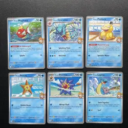 Misty’s Pokemon TCG - Destined Rivals – Gyarados Psyduck Lapras Staryu Psyduck - Image 1
