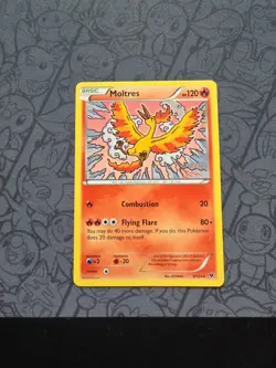 Pokwmon: Moltres #9/124 Fates Collide 2016 Rare Non-holo - MP - I218 - Image 1