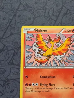 Pokwmon: Moltres #9/124 Fates Collide 2016 Rare Non-holo - MP - I218 - Image 4