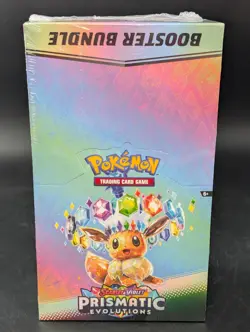 Pokemon SV8.5 Prismatic Evolutions Factory Sealed Booster Bundle Display Case - Image 1