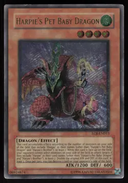 Harpie's Pet Baby Dragon EOJ-EN013 EOJ Enemy of Justice Ultimate Rare Yu-Gi-Oh - Image 1