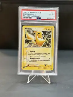 2003 Pikachu Black Star Promo Holo Card #12 PSA 8 USA Seller - Image 1