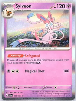 Sylveon 040/131 Holo SV: Prismatic Evolutions - Pokemon Card - NM - Image 1
