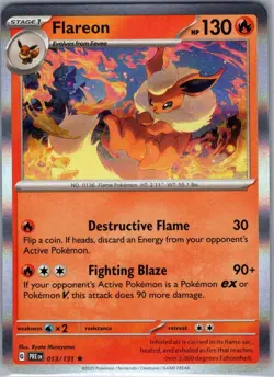 Flareon 136/165 Holo SV: Scarlet & Violet 151 - Pokemon Card - NM - Image 1