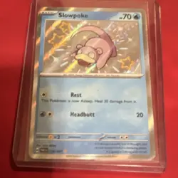 Pokemon TCG Slowpoke 116/091 SV: Paldean Fates Holo Shiny Rare Card - Image 1