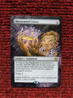 Mirrormind Crown MTG Lorwyn Eclipsed Hand Painted Borderless Full Altered Art v - Image 2
