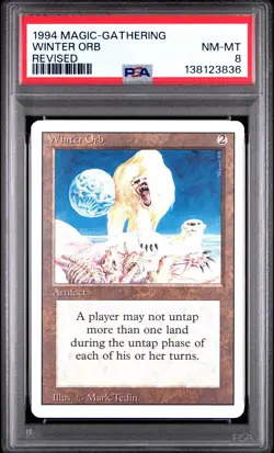 MTG - Winter Orb - Revised Edition Magic - Graded PSA 8 - Image 1